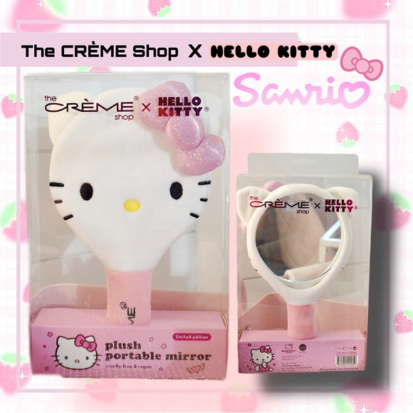HELLO KITTY 🩷 Limited Edition Hand Mirror Pink Bow Sanrio - Picture 3 of 11